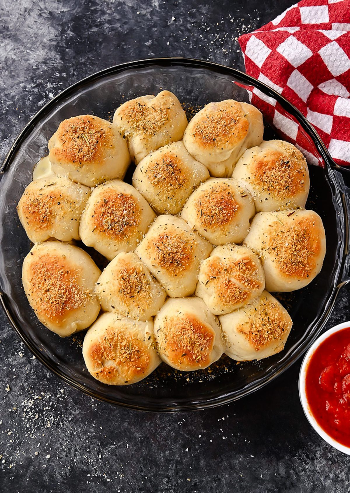 Cheesy Stuffed Pizza Rolls with Pepperoni and Pizza Sauce