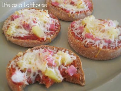 Mini Hawaiian Pizzas