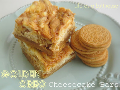 Golden Oreo Cheesecake Bars