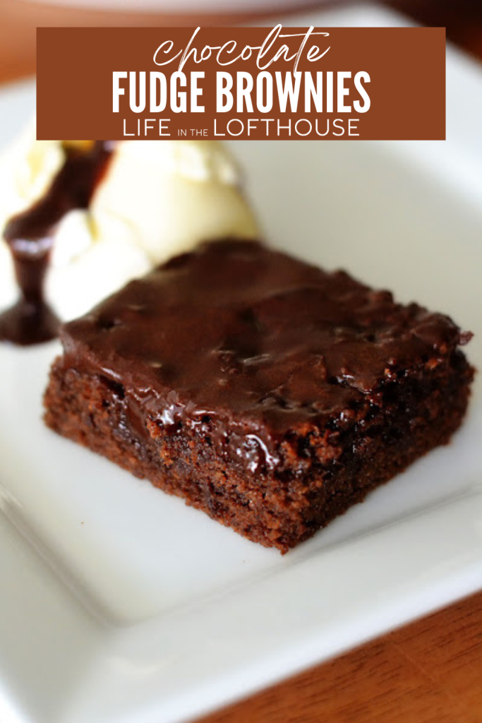 Rich, fudgy Chocolate Fudge Brownies with a glossy chocolate glaze. An easy homemade dessert perfect for chocolate lovers!