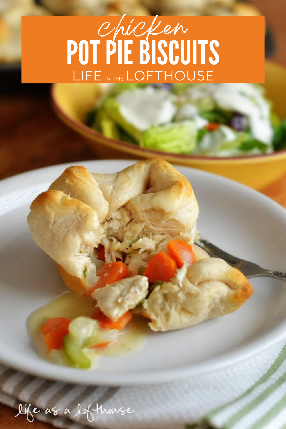 Chicken Pot Pie Biscuits