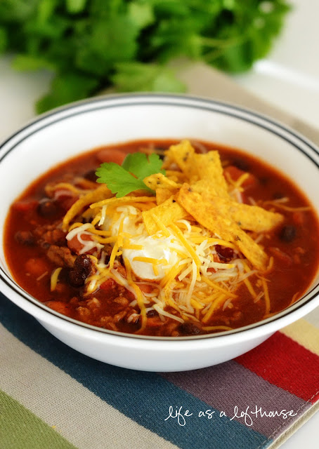 Taco Chili with ranch seasoning. 