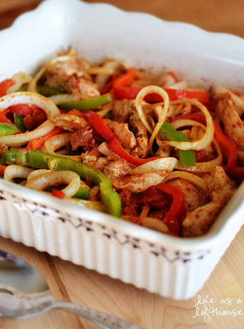 Oven Baked Chicken Fajitas