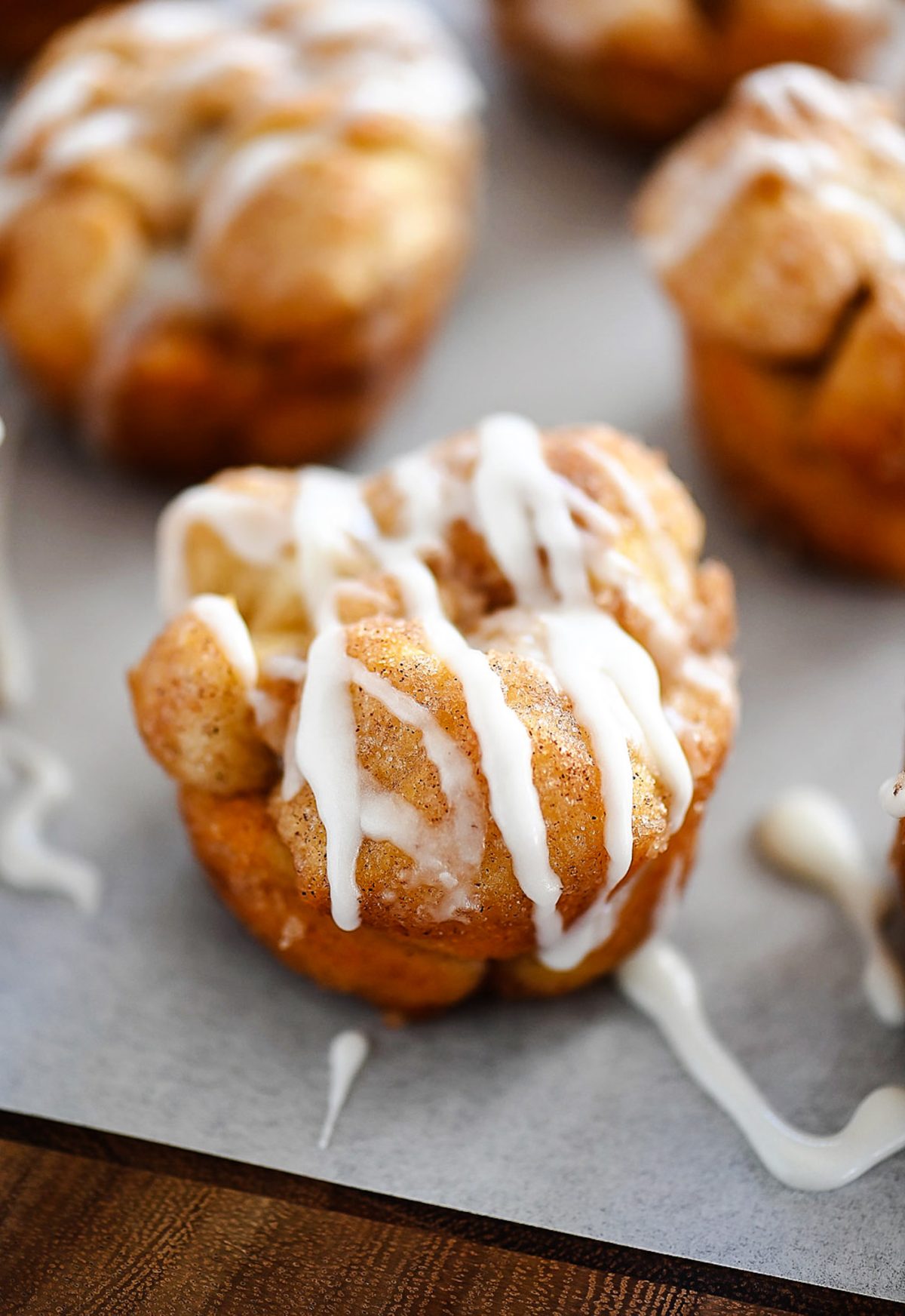 Mini Monkey Breads with Cinnamon and Sugar