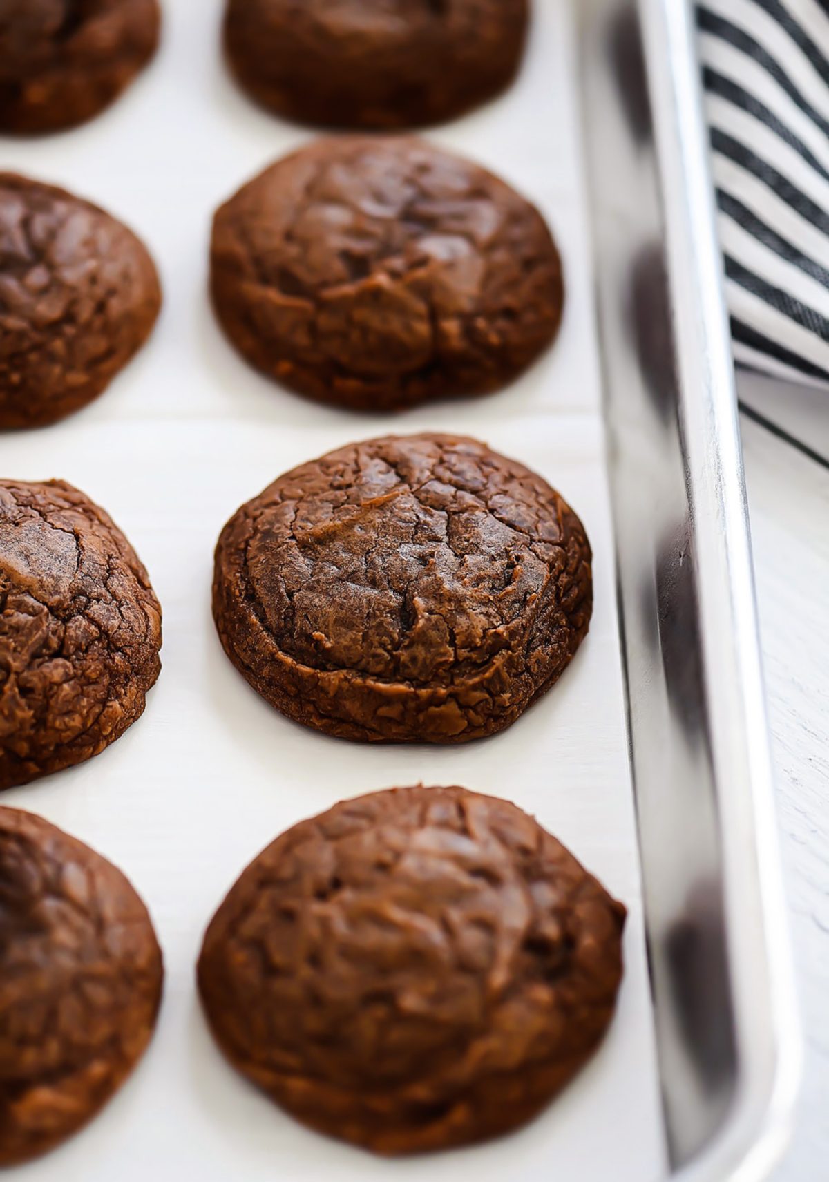 Brownie Mix Cookies with Cream Cheese Frosting