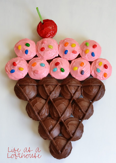 Ice Cream Cone Cupcake Cake