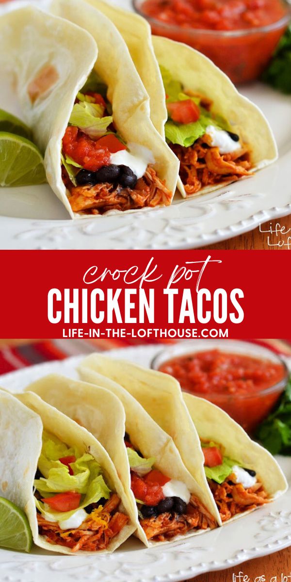 Crock Pot Chicken Tacos