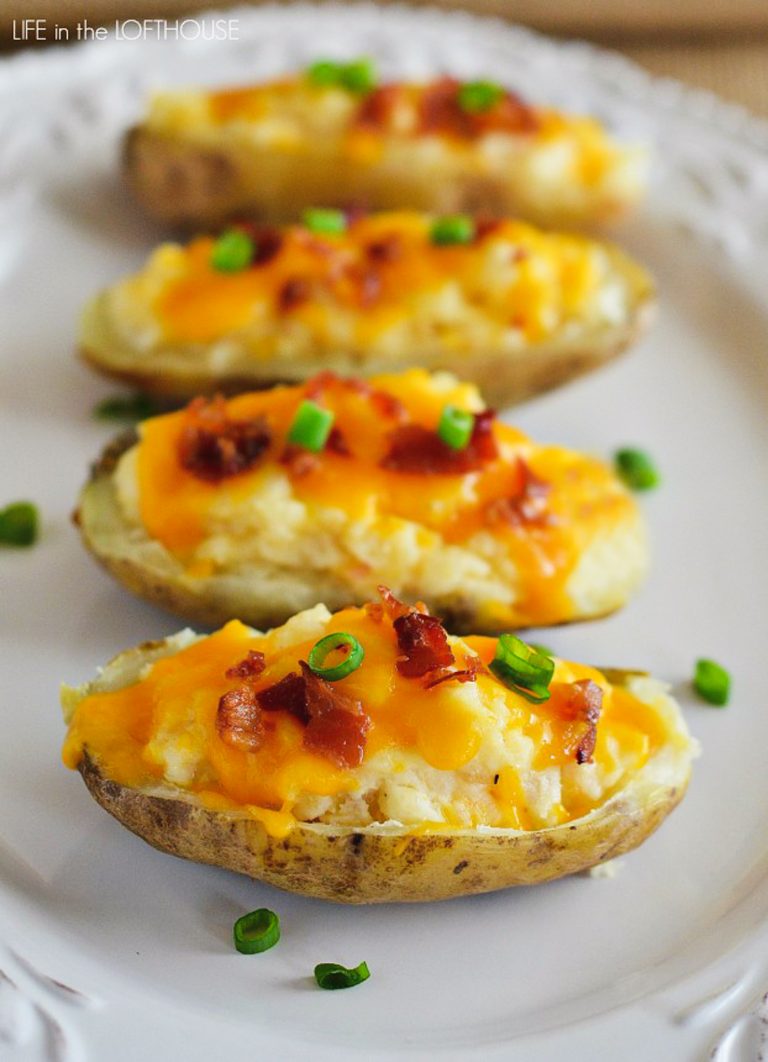 Cheesy Bacon Twice Baked Potatoes