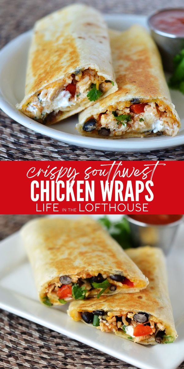 Crispy Southwest Chicken Wraps