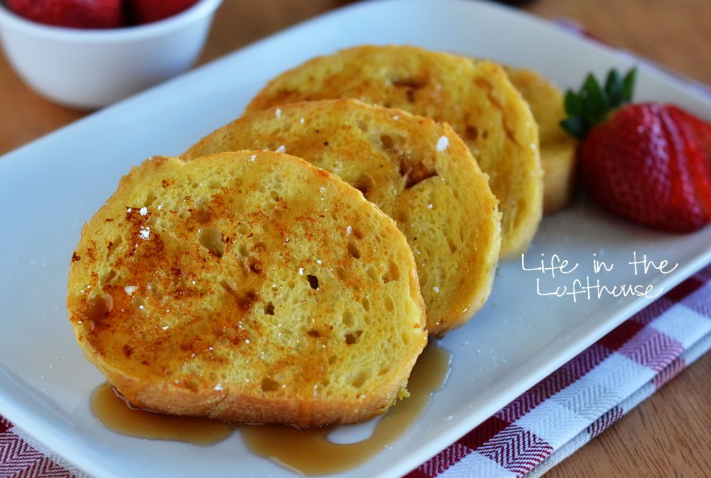 The Best French Toast is delicious french toast with hints of cinnamon and vanilla flavor and drenched in maple syrup. Life-in-the-Lofthouse.com