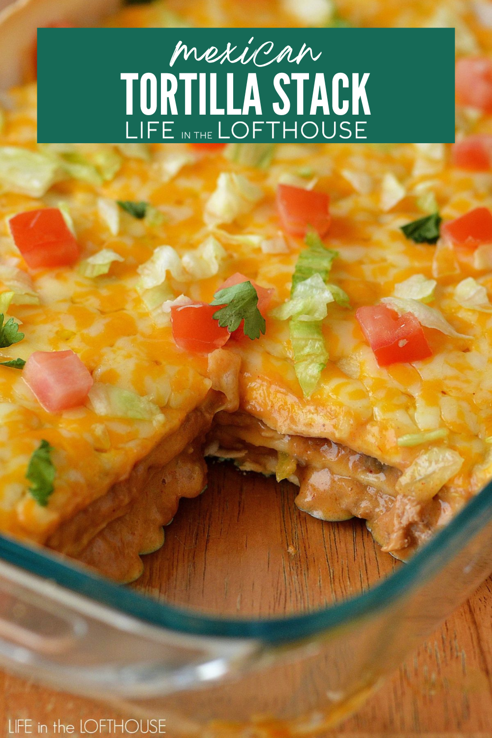 Mexican Tortilla Stack Pinterest Pin