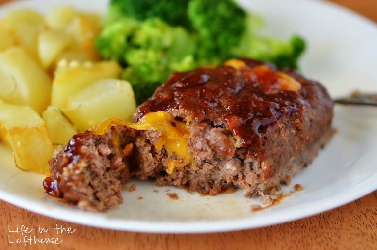 Mini BBQ Cheddar Meatloaves
