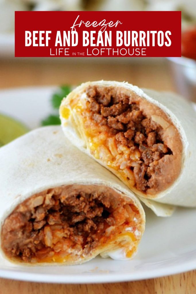 Freezer Beef and Bean Burritos