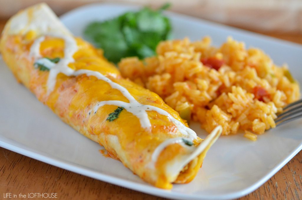 Ranch Chicken Enchiladas
