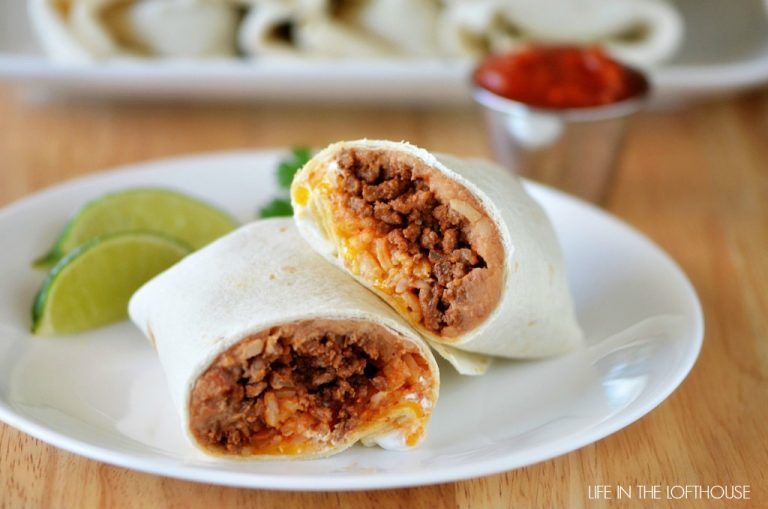 BEEF AND BEAN BURRITOS