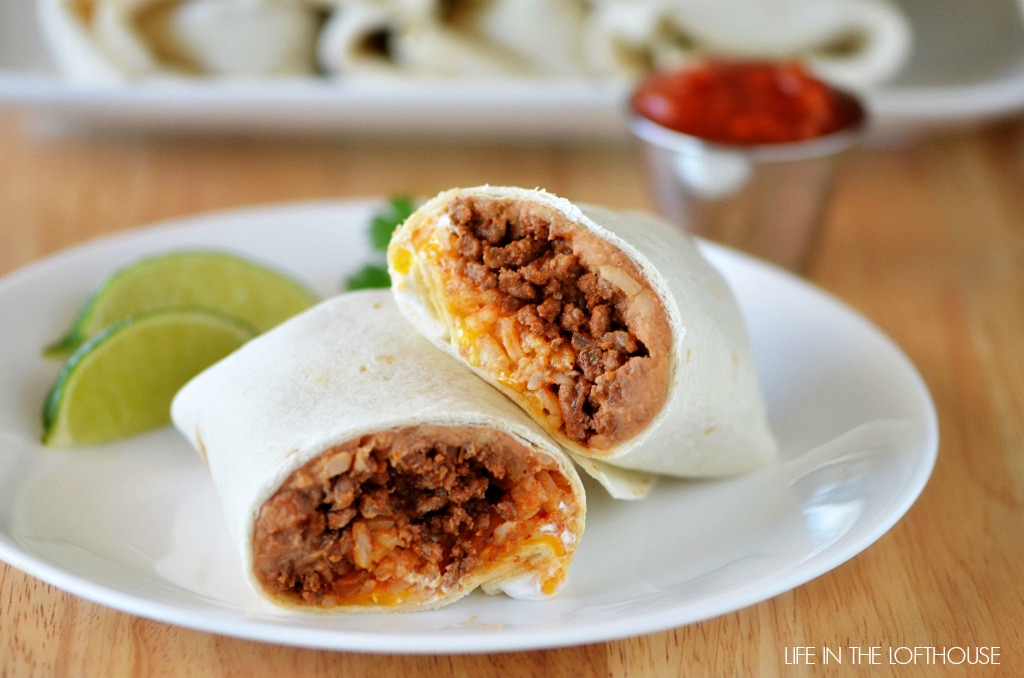 BEEF AND BEAN BURRITOS