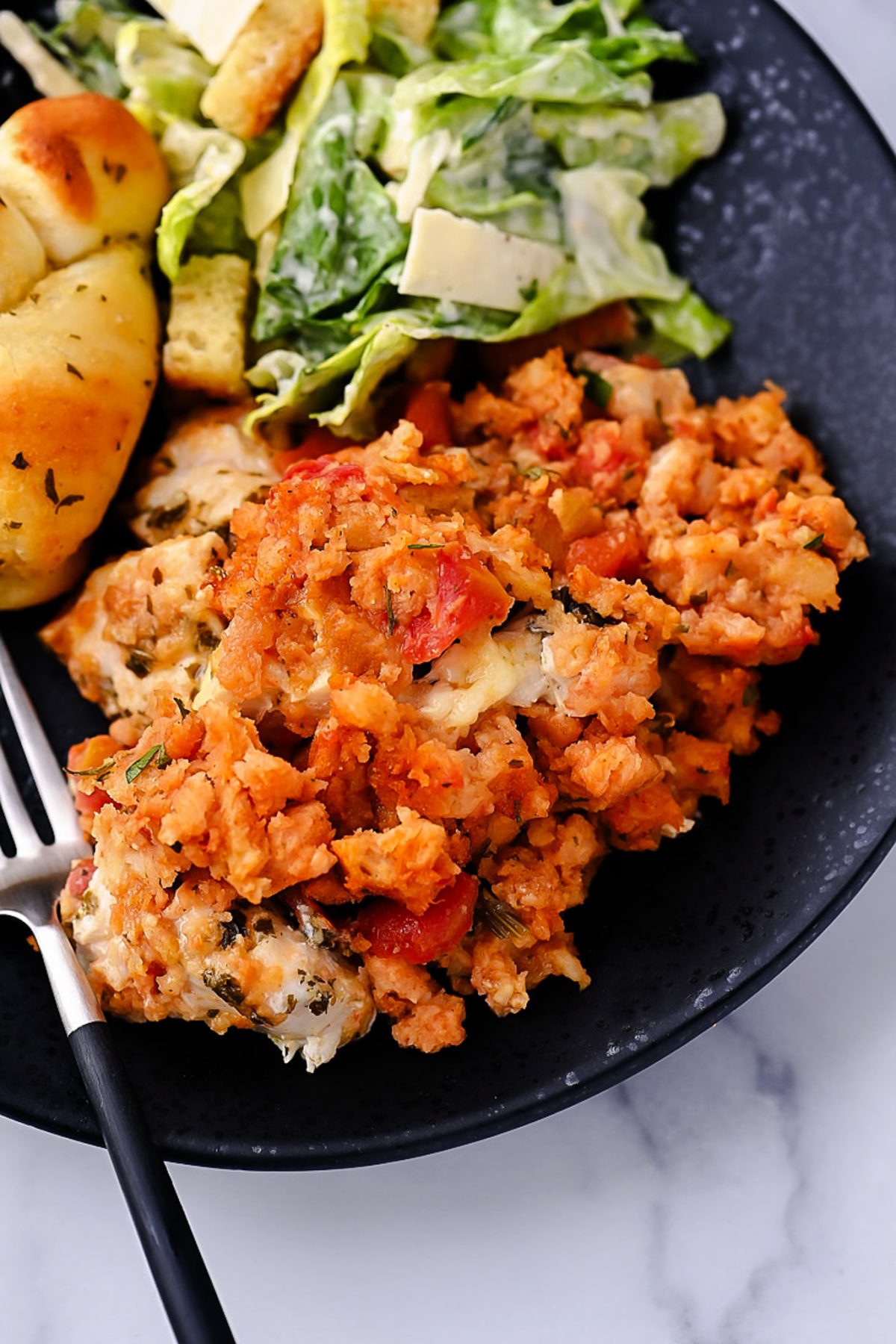 Cheesy Italian Chicken Stuffing Bake