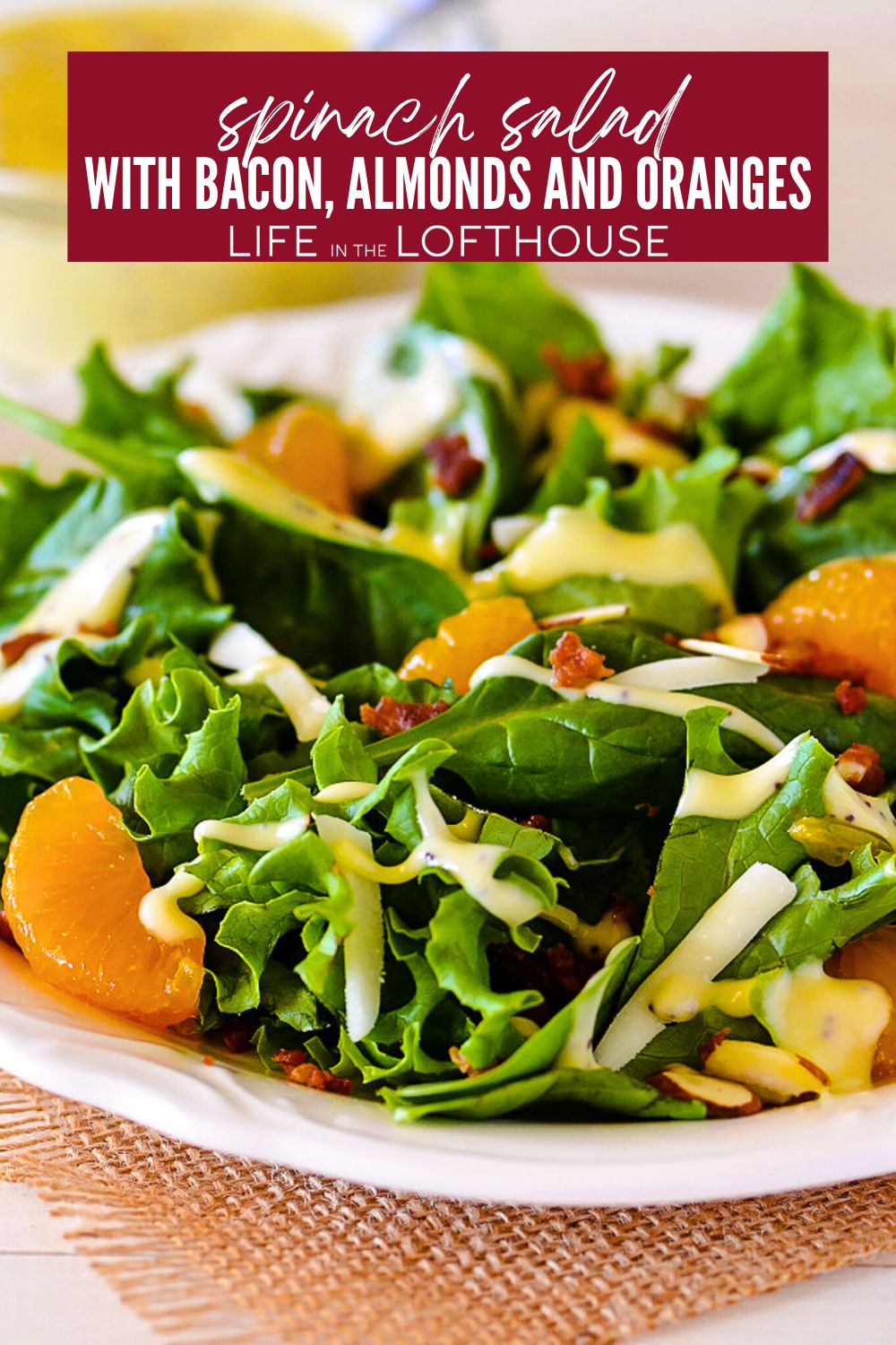 Spinach Salad with Bacon, Almonds and Oranges