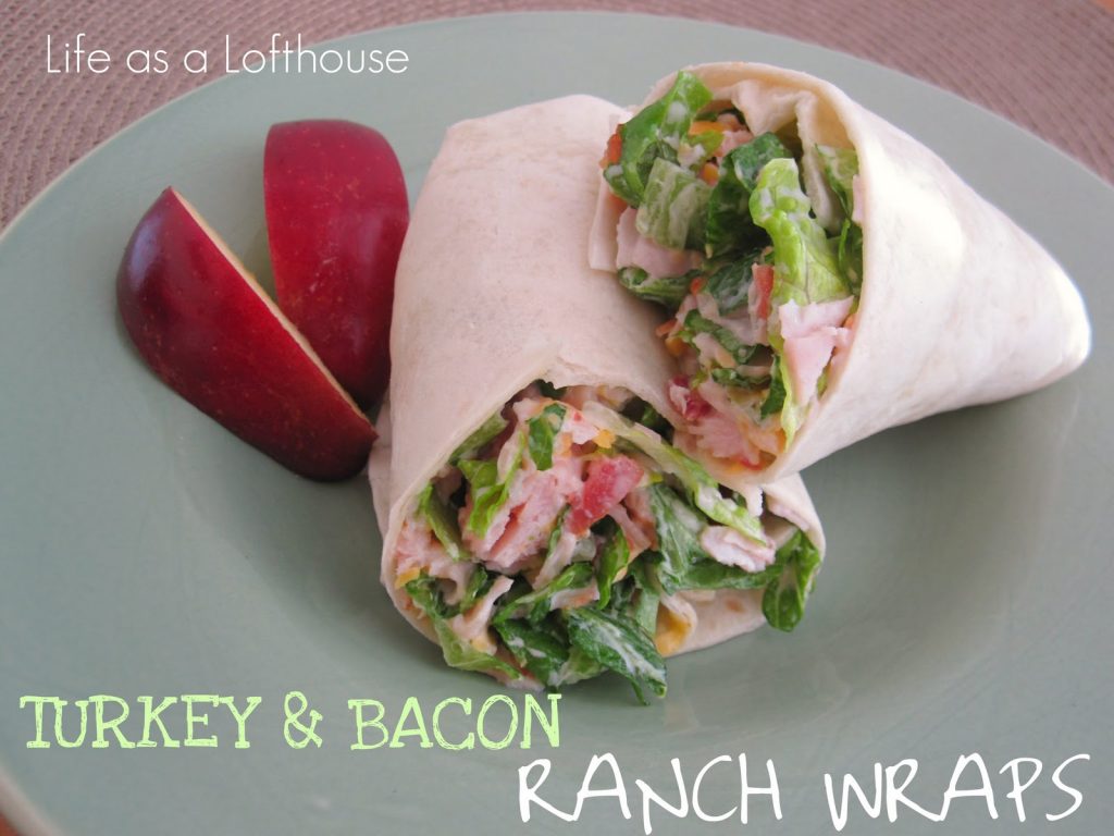 turkey and bacon wraps
