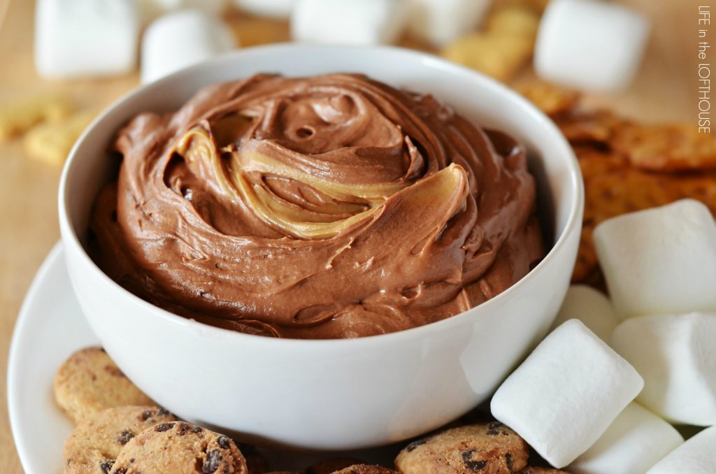 Creamy Brownie Batter Dip with Peanut Butter