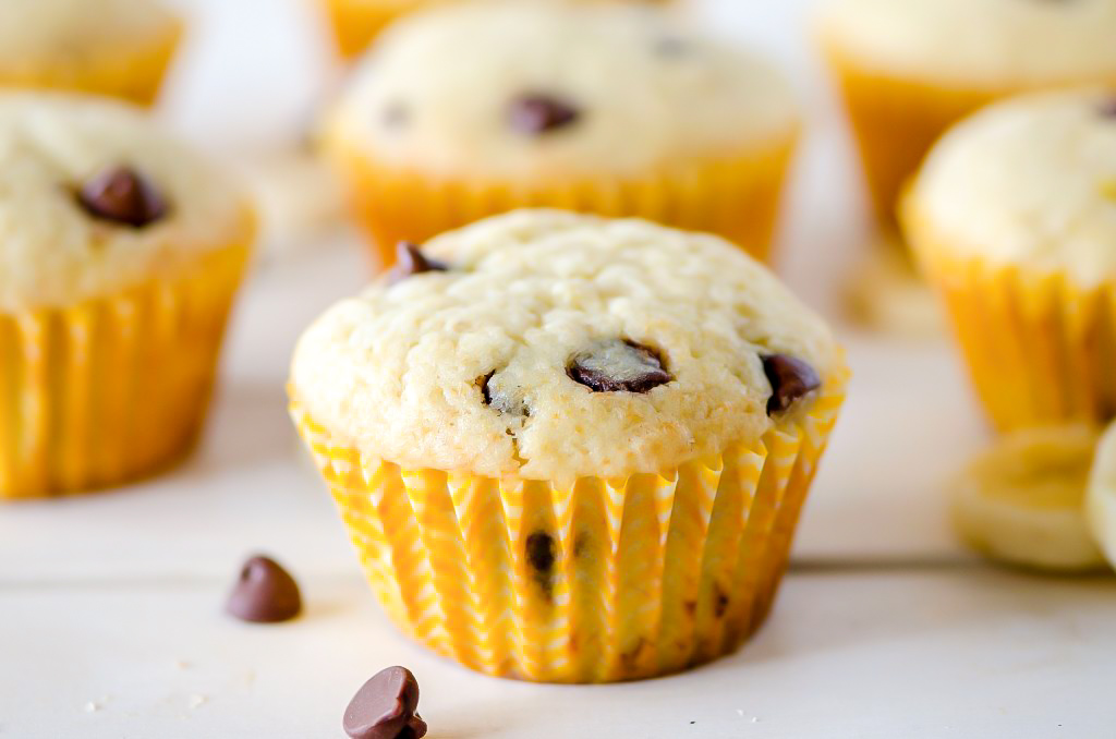 Banana Muffins with Chocolate Chips