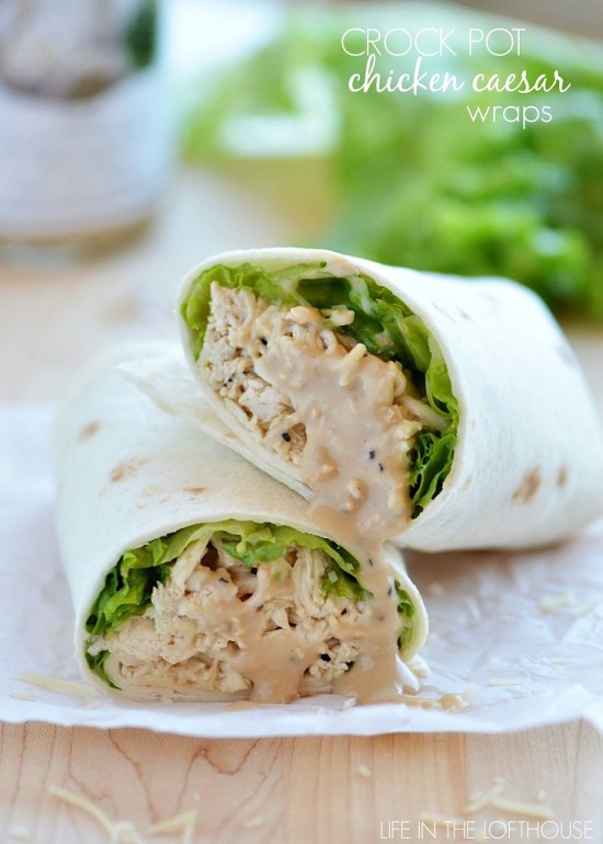 Chicken Caesar Wraps