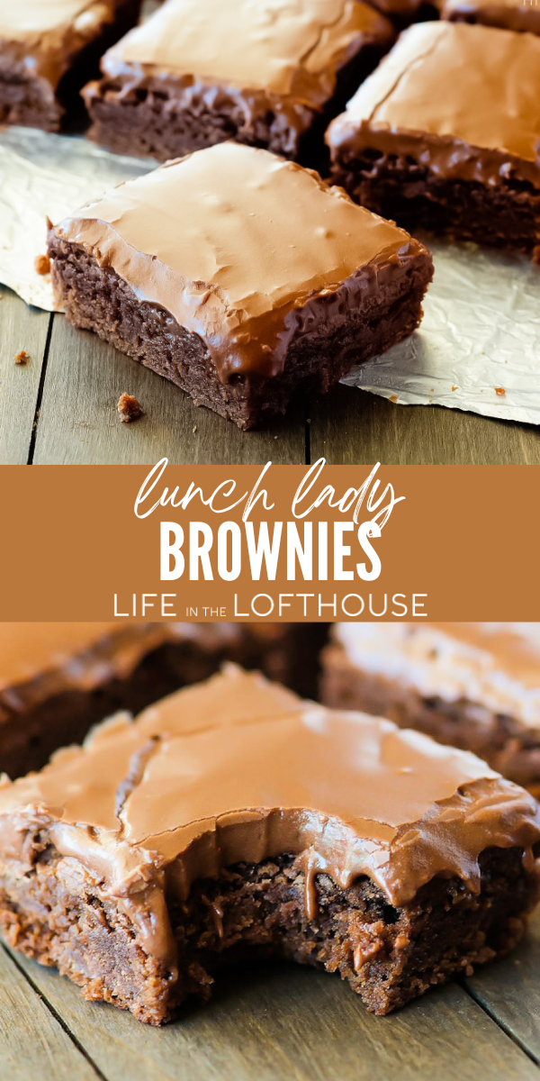 Lunch Lady Brownies side by side