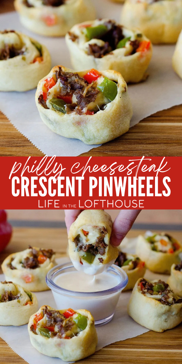 Philly Cheesesteak Crescent Pinwheels Pinterest Pin