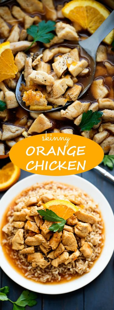 Skinny orange chicken is delicious chicken without the breading covered in a flavorful orange sauce. Life-in-the-Lofthouse.com