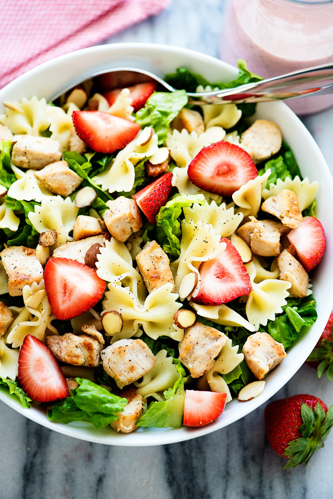 Chicken Strawberry Pasta Salad