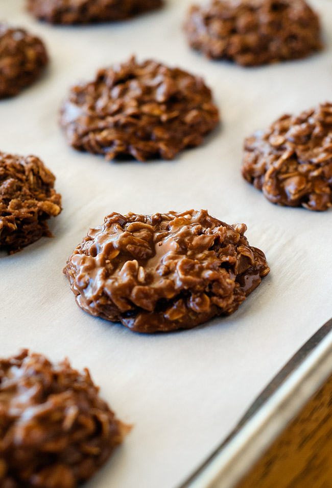 No Bake Nutella Oatmeal Cookies