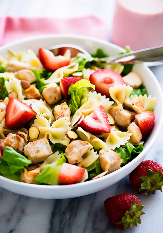 Chicken Strawberry Pasta Salad