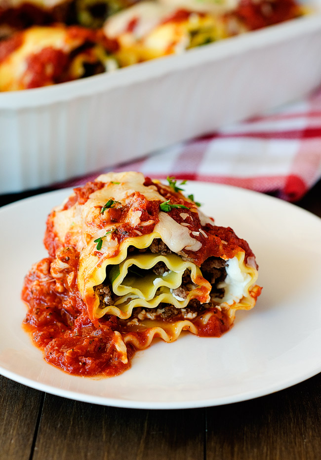 Cheesy Lasagna rolls 