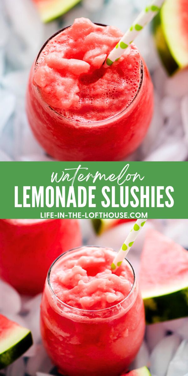 Watermelon Lemonade Slushies