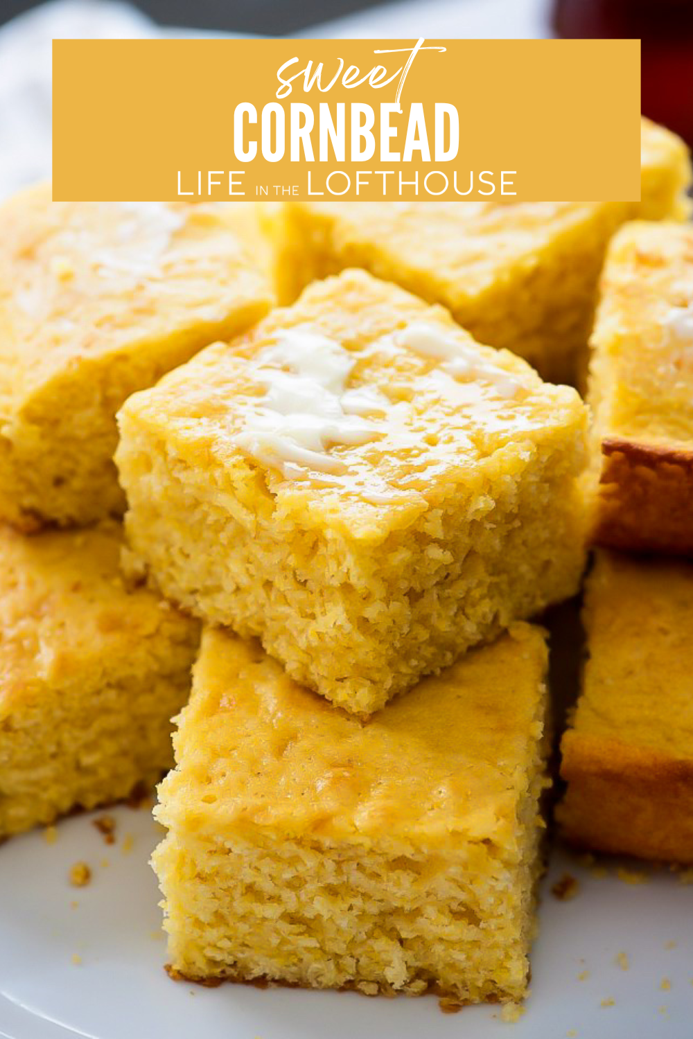 This Sweet Cornbread is a classic and simple recipe that produces a delicious cornbread in about half an hour!