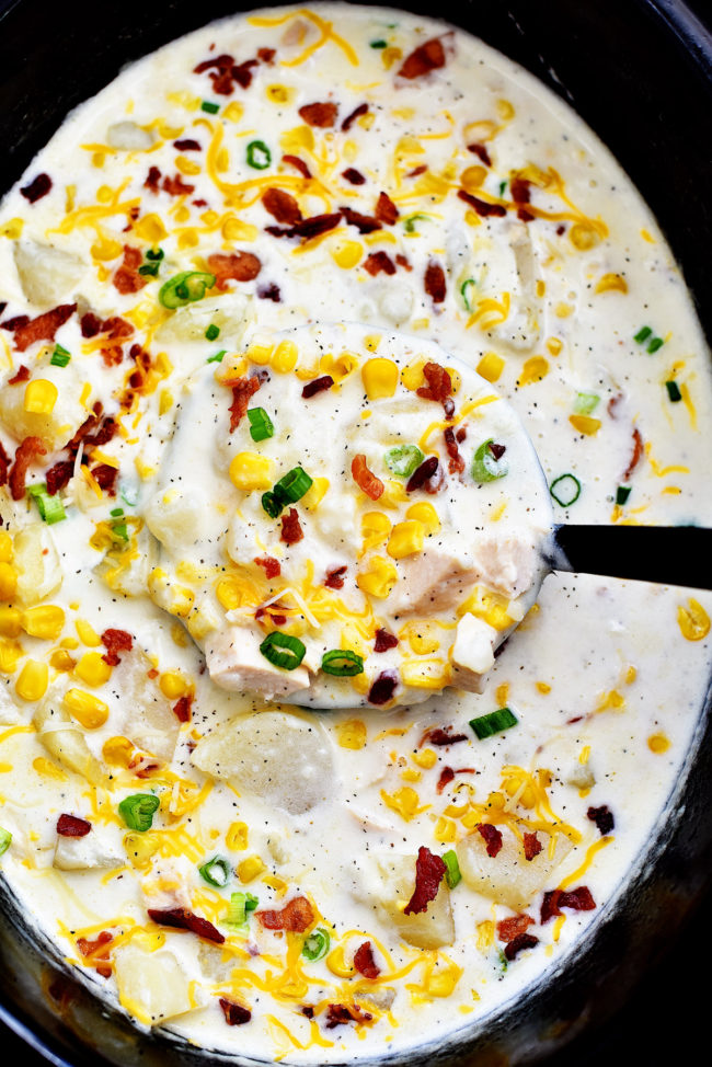 CROCK POT CHICKEN CORN CHOWDER