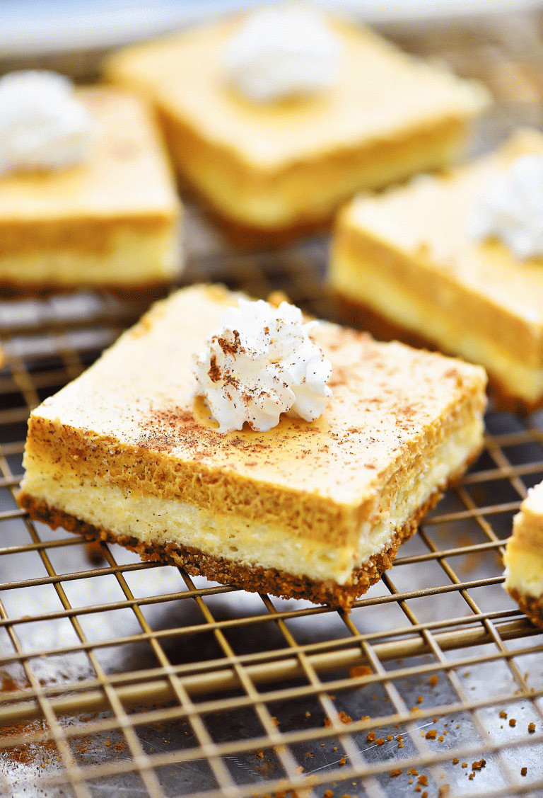 Cheesecake Pumpkin Bars