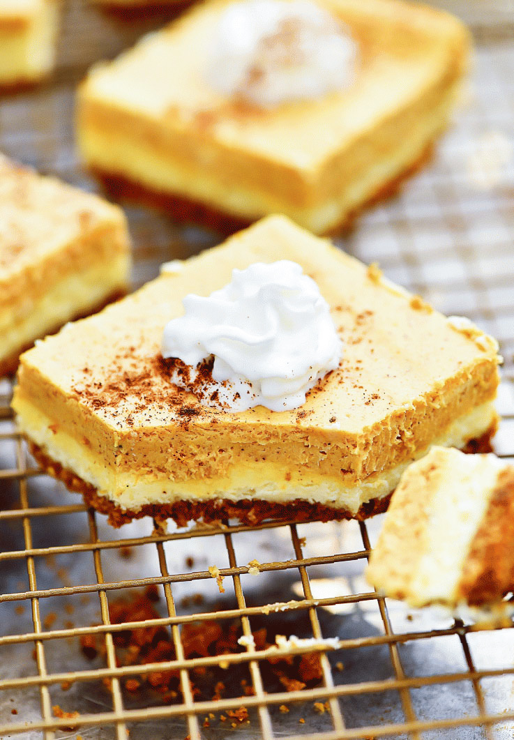 Cheesecake Pumpkin Bars