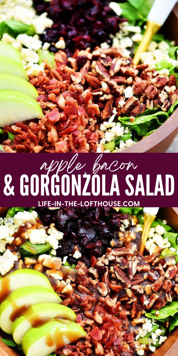 Apple, Bacon Gorgonzola Salad