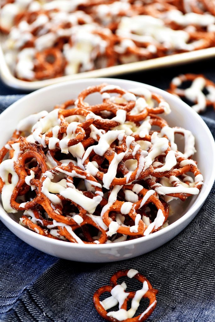 Chocolate Cinnamon Pretzels