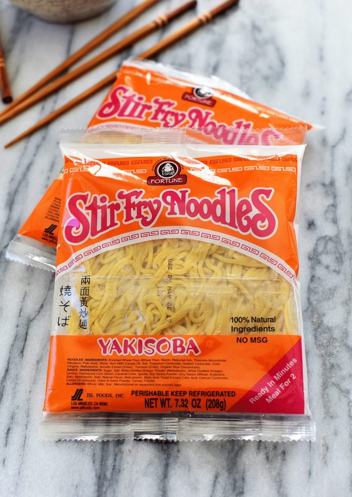 An Asian inspired pasta dish with stir-fry vegetables and noodles. Life-in-the-Lofthouse.com