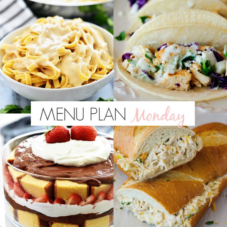 Menu Plan Monday #190