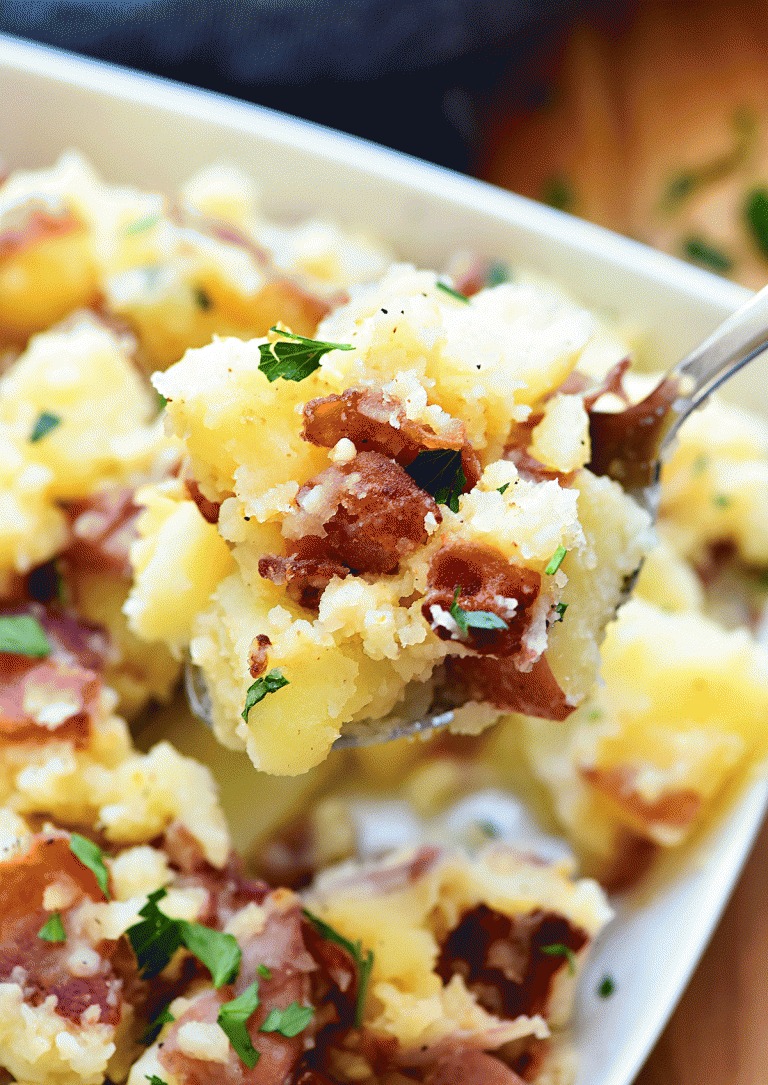 German Potato Salad is potatoes coated in a&nbsp;delicious and&nbsp;tangy&nbsp;dressing made of bacon, vinegar and Dijon mustard. Life-in-the-Lofthouse.com
