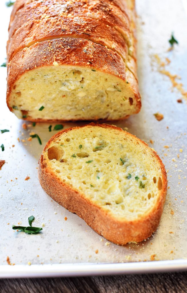 French bread baked with butter, garlic and Gorgonzola cheese. Life-in-the-Lofthouse.com