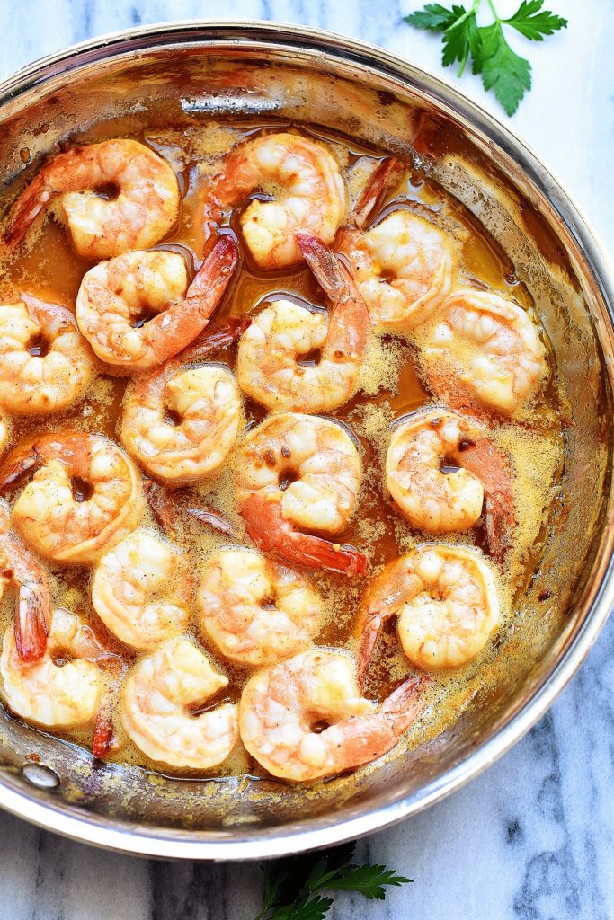 Hawaiian Style Garlic Shrimp
