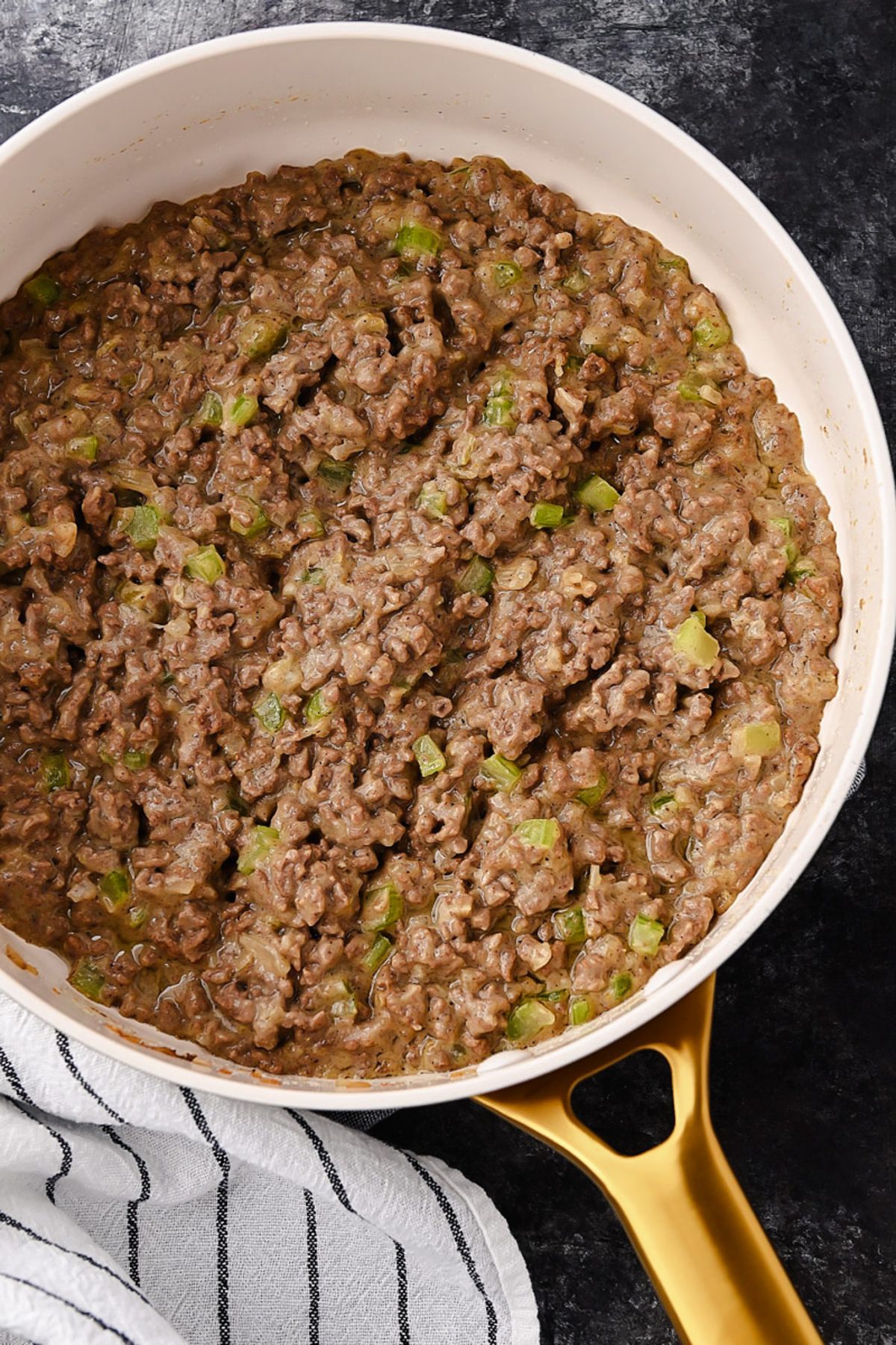 Stuffed French Bread Beef Mixture