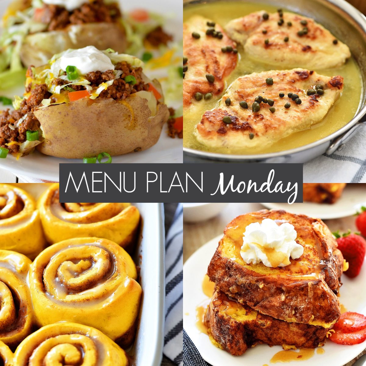 menu plan monday 