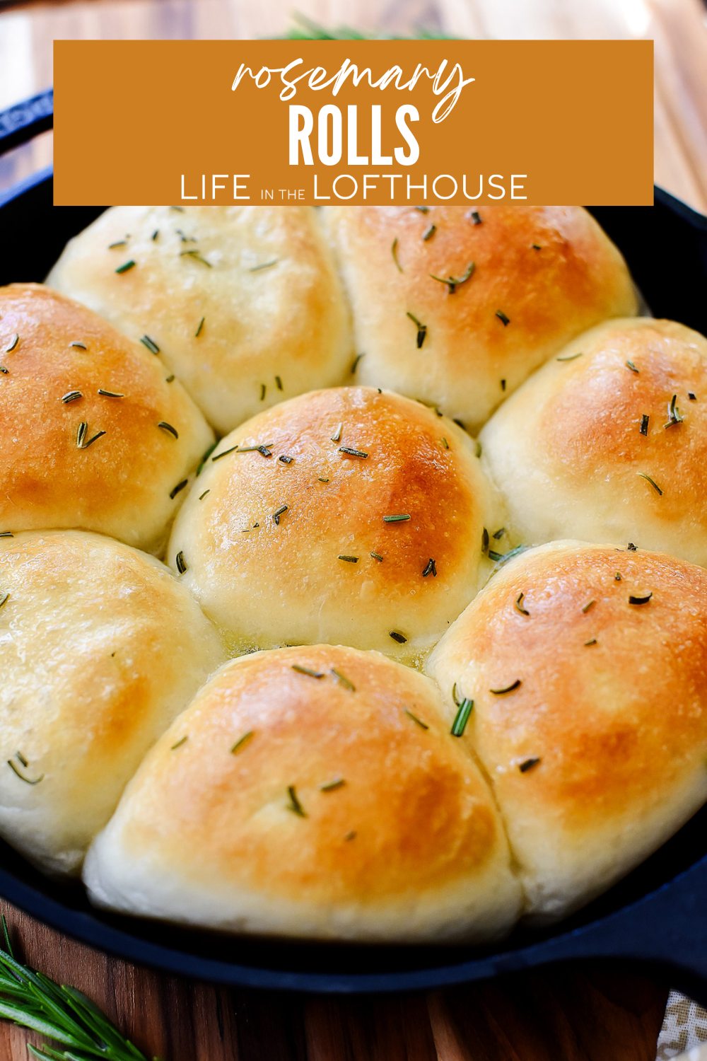 These Rosemary Rolls are fluffy and buttery with a hint of rosemary flavor. The best part about them is that they're a cinch to make!