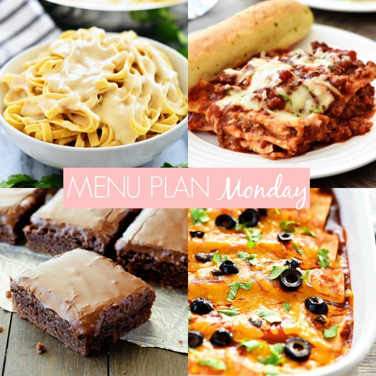 menu plan Monday