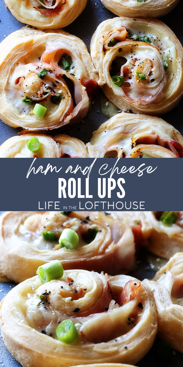Ham and Cheese Roll Ups Pinterest Pin